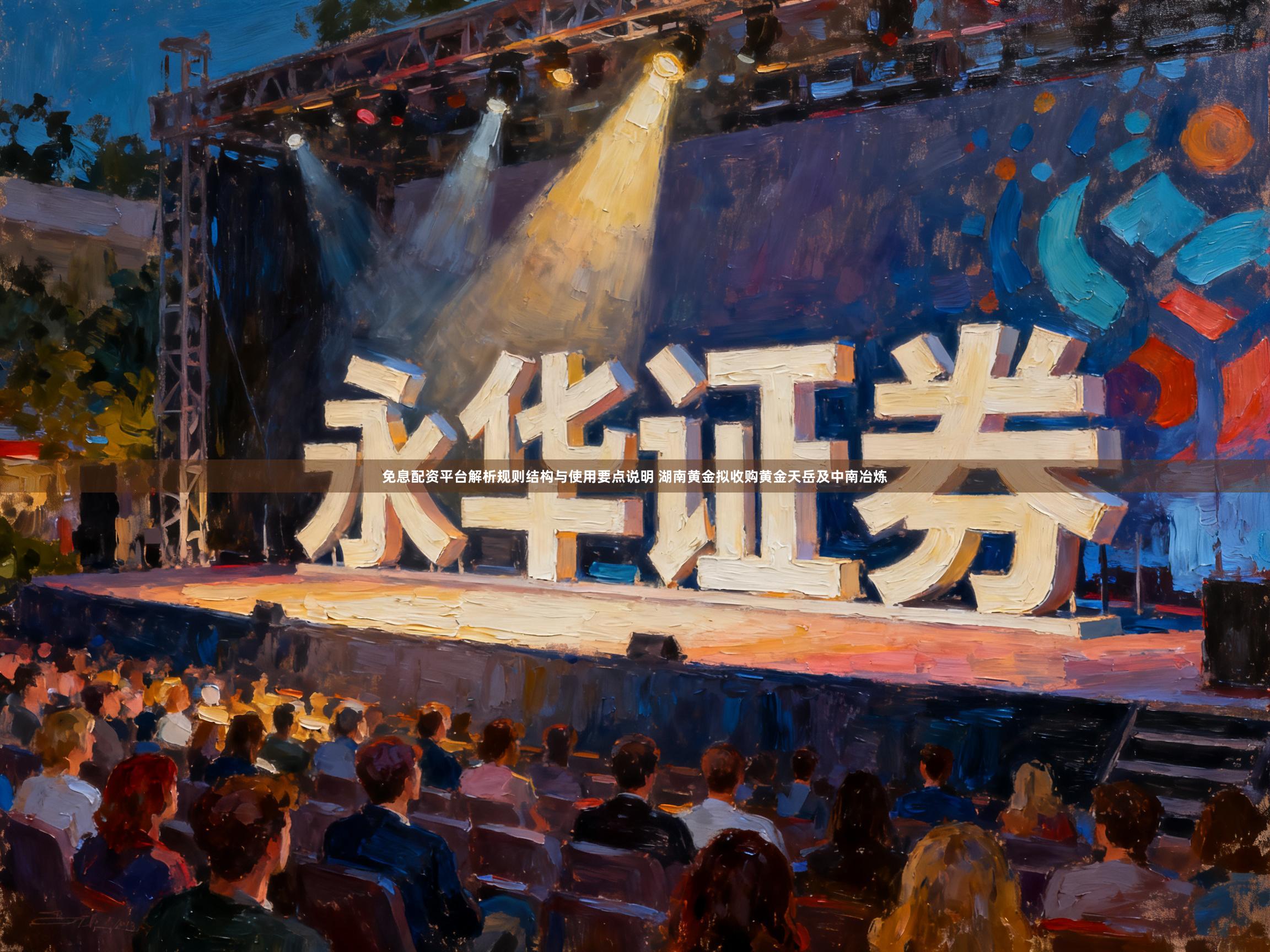 免息配资平台解析规则结构与使用要点说明 湖南黄金拟收购黄金天岳及中南冶炼